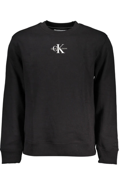 CALVIN KLEIN MEN'S BLACK ZIPLESS SWEATSHIRT