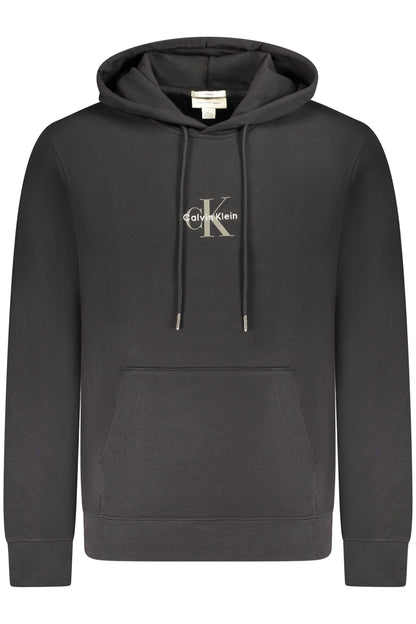 SWEAT-SHIRT NOIR À FERMETURE ÉCLAIR CALVIN KLEIN POUR HOMME