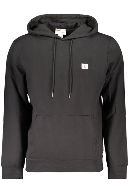 CALVIN KLEIN MEN'S BLACK ZIP-UP SWEATSHIRT