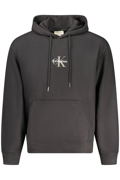 CALVIN KLEIN MEN'S BLACK ZIP-UP SWEATSHIRT