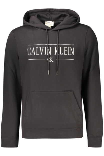 CALVIN KLEIN MEN'S BLACK ZIP-UP SWEATSHIRT