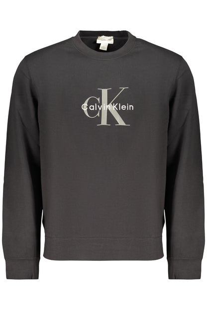 CALVIN KLEIN MEN'S BLACK ZIP-UP SWEATSHIRT