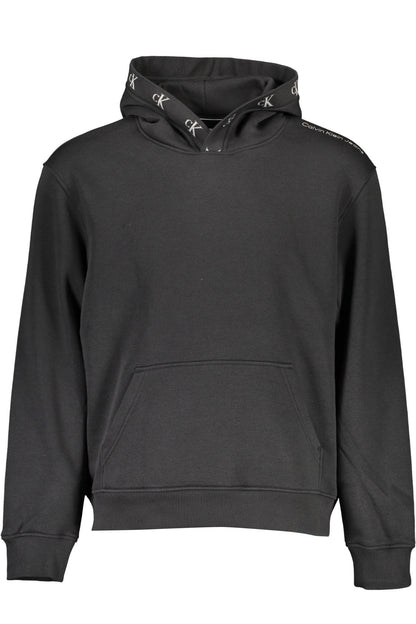 CALVIN KLEIN MEN'S BLACK ZIP-UP SWEATSHIRT