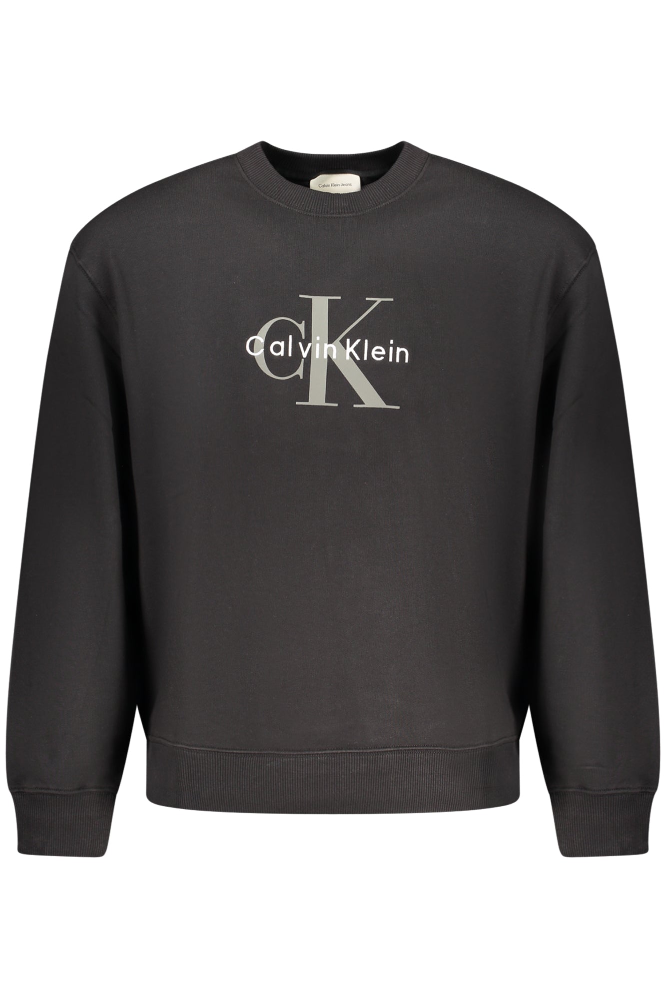 CALVIN KLEIN MEN'S BLACK ZIP-UP SWEATSHIRT
