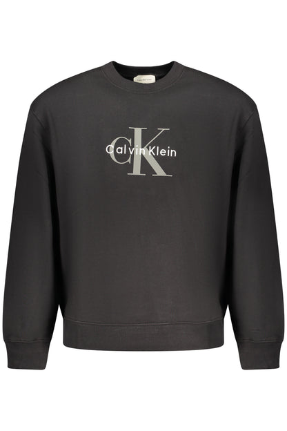 CALVIN KLEIN MEN'S BLACK ZIP-UP SWEATSHIRT