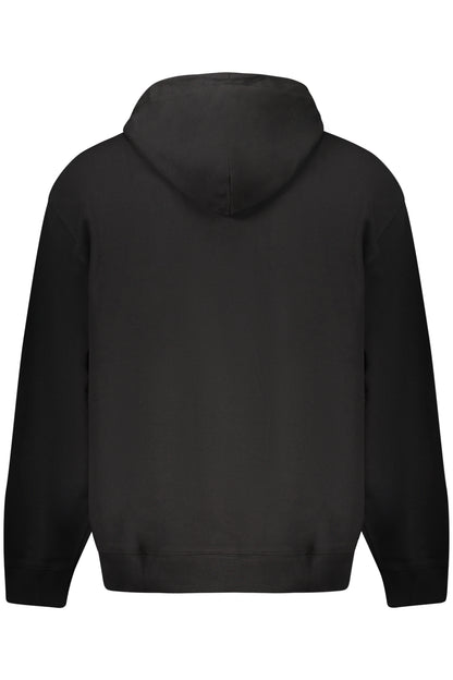 CALVIN KLEIN MEN'S BLACK ZIP-UP SWEATSHIRT