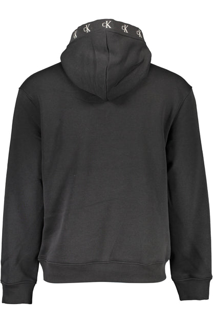 CALVIN KLEIN MEN'S BLACK ZIP-UP SWEATSHIRT