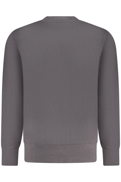 CALVIN KLEIN MEN'S BLACK ZIP-UP SWEATSHIRT