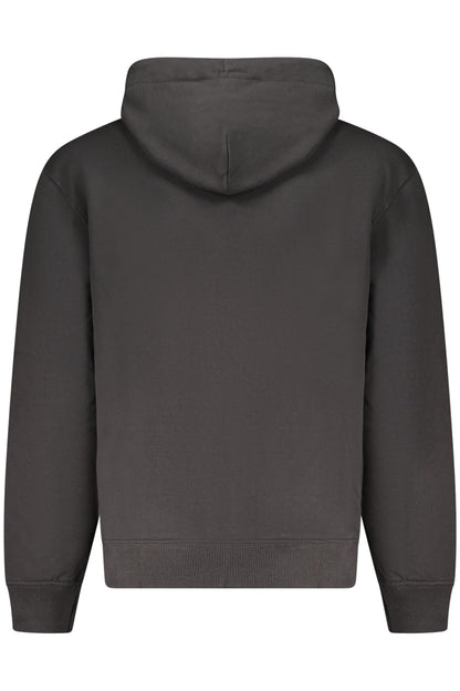 CALVIN KLEIN MEN'S BLACK ZIP-UP SWEATSHIRT