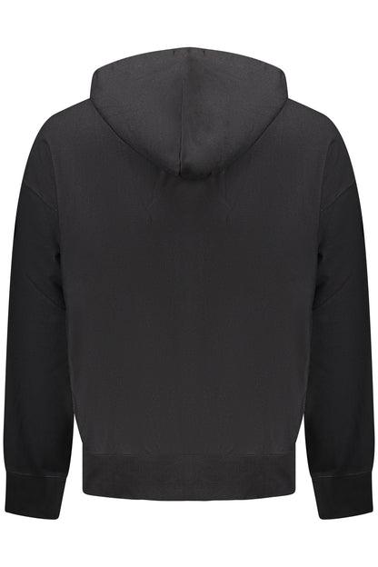 CALVIN KLEIN MEN'S BLACK ZIP-UP SWEATSHIRT