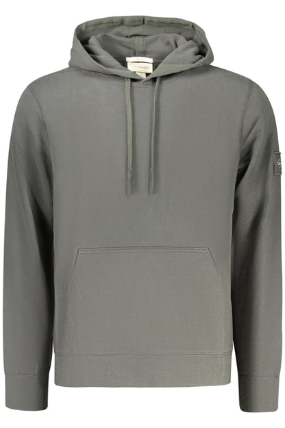 SWEAT-SHIRT FERMÉ CALVIN KLEIN POUR HOMME, VERT