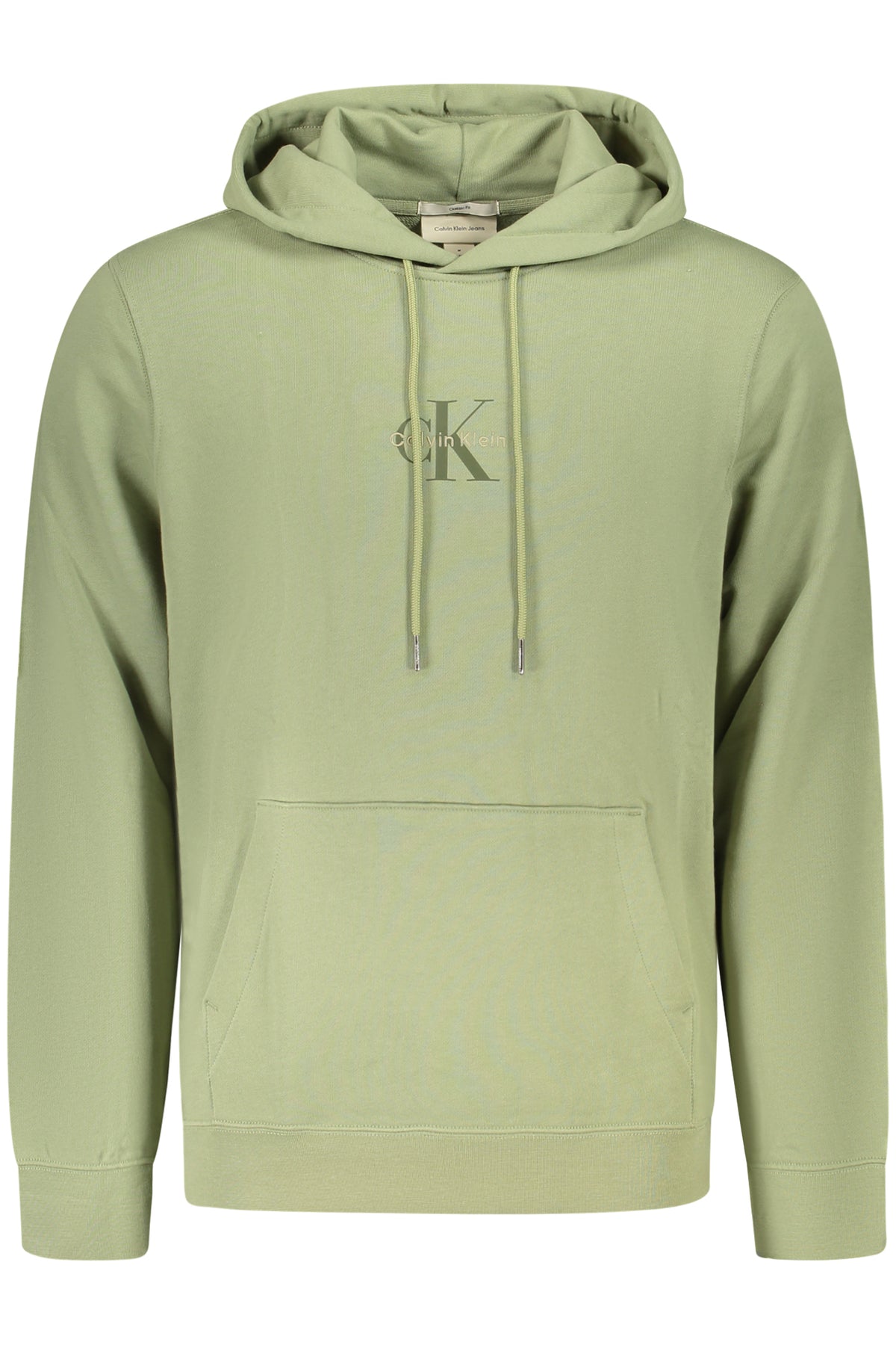 CALVIN KLEIN MEN'S ZIP-UP SWEATSHIRT, GREEN