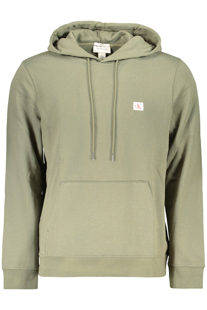 CALVIN KLEIN MEN'S ZIP-UP SWEATSHIRT, GREEN