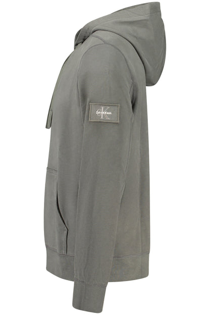 SWEAT-SHIRT FERMÉ CALVIN KLEIN POUR HOMME, VERT