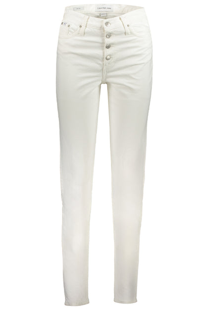 CALVIN KLEIN WOMEN'S DENIM JEANS WHITE