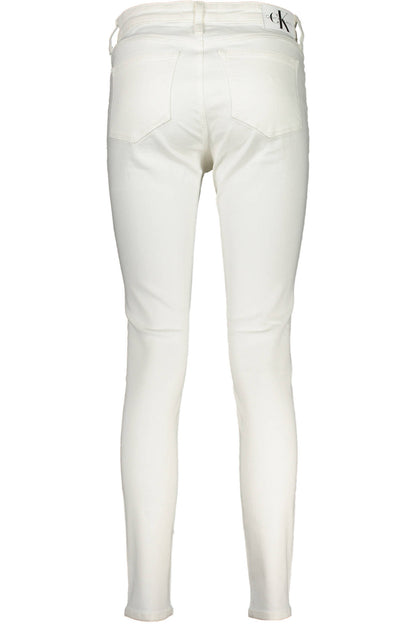 CALVIN KLEIN WOMEN'S DENIM JEANS WHITE