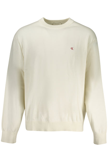 CALVIN KLEIN MEN'S WHITE SWEATER