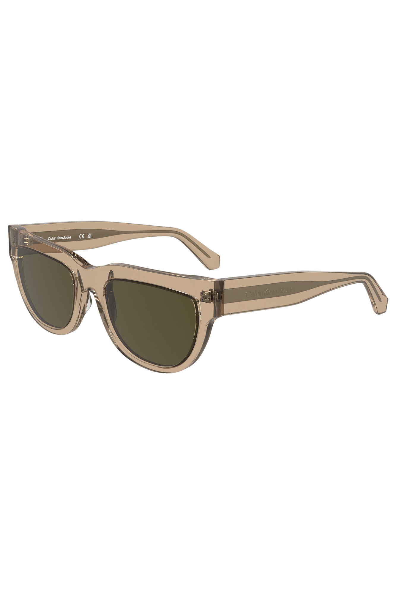 CALVIN KLEIN WOMEN'S SUNGLASSES BROWN