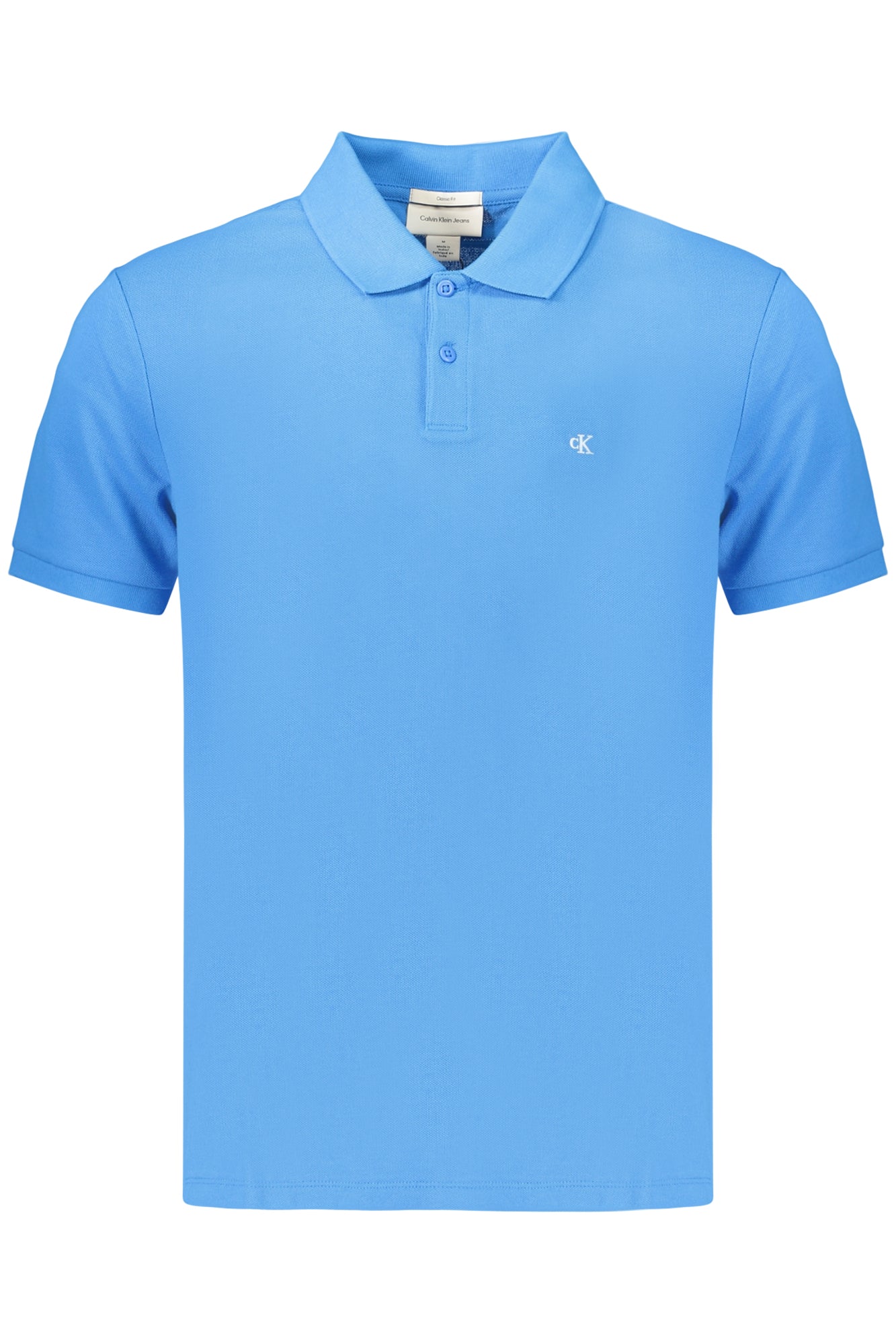 CALVIN KLEIN MEN'S SHORT-SLEEVE POLO SHIRT, BLUE