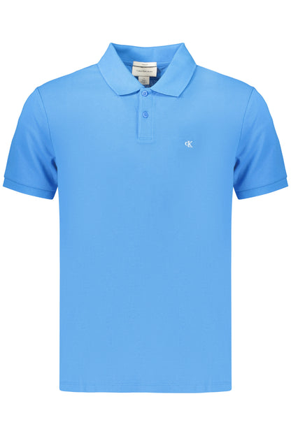 CALVIN KLEIN MEN'S SHORT-SLEEVE POLO SHIRT, BLUE