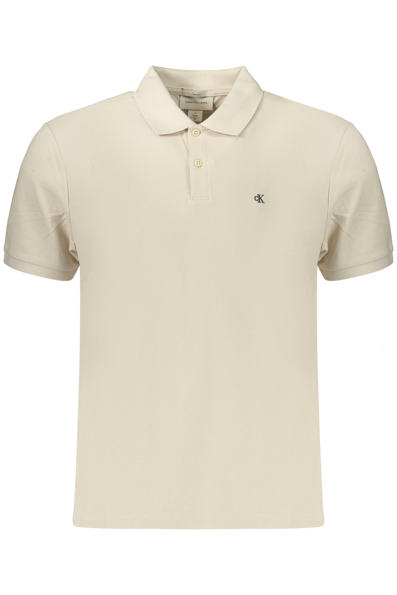 CALVIN KLEIN MEN'S SHORT-SLEEVE POLO SHIRT, BEIGE