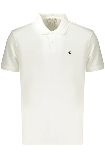 CALVIN KLEIN MEN'S SHORT-SLEEVE POLO SHIRT WHITE