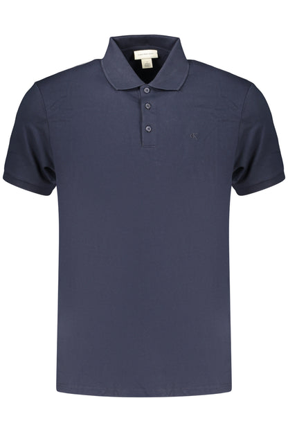 CALVIN KLEIN MEN'S SHORT-SLEEVE POLO SHIRT, BLUE