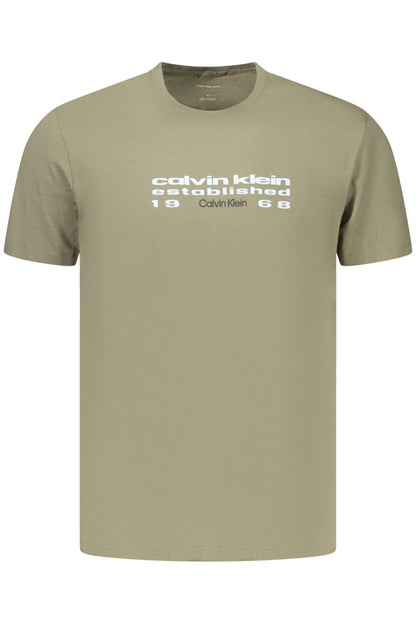CALVIN KLEIN MEN'S SHORT-SLEEVED T-SHIRT GREEN