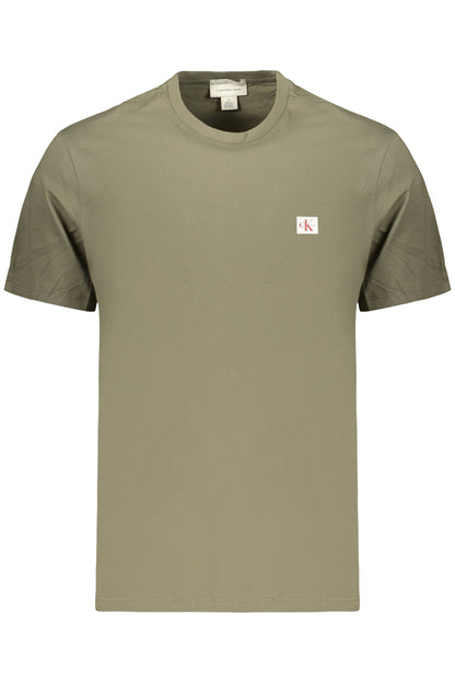 CALVIN KLEIN MEN'S SHORT-SLEEVED T-SHIRT GREEN
