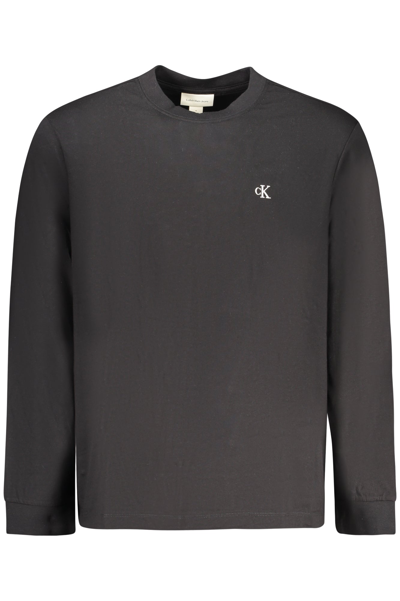 CALVIN KLEIN MEN'S LONG-SLEEVED T-SHIRT BLACK