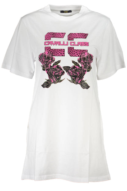 CAVALLI CLASS SHORT DRESS WOMEN WHITE