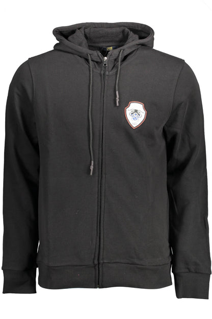 CAVALLI CLASS MEN'S ZIP-UP SWEATSHIRT BLACK
