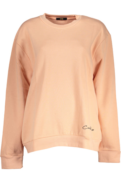 CAVALLI CLASS WOMEN'S PINK SWEATSHIRT WITHOUT ZIP