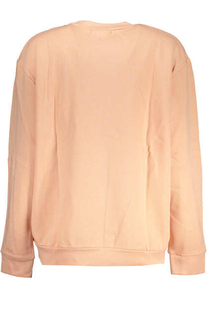 CAVALLI CLASS WOMEN'S PINK SWEATSHIRT WITHOUT ZIP