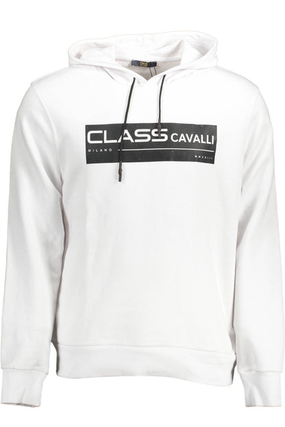 CAVALLI CLASS SWEATSHIRT WITHOUT ZIP MAN WHITE