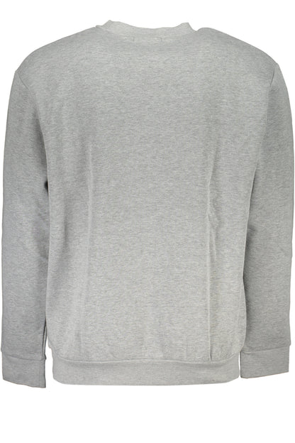 CAVALLI CLASS MEN'S GRAY ZIPLESS SWEATSHIRT
