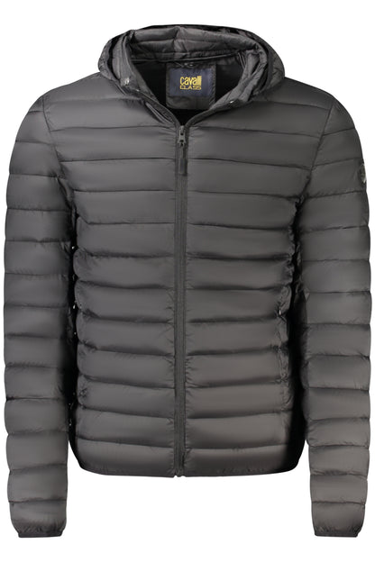 CAVALLI CLASS MEN'S BLACK JACKET