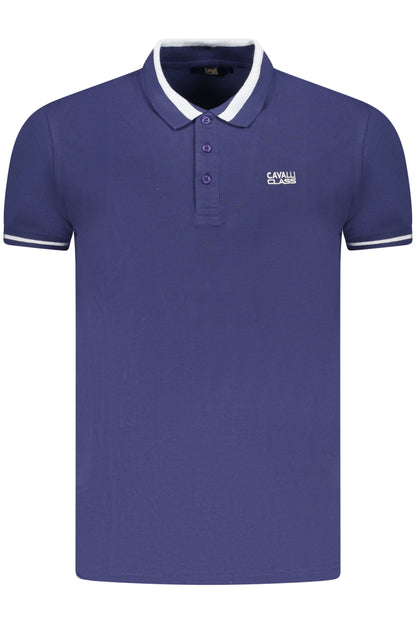 CAVALLI CLASS POLO SHORT SLEEVE MEN BLUE