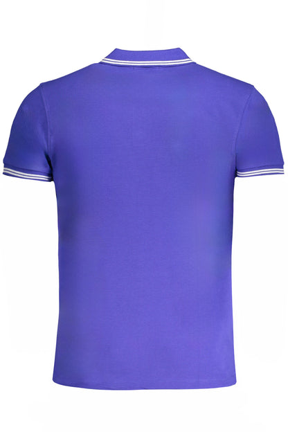CAVALLI CLASS MEN'S SHORT SLEEVED POLO SHIRT BLUE