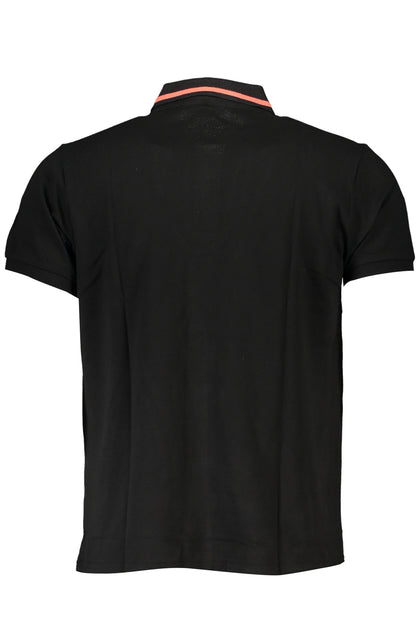 CAVALLI CLASS MEN'S SHORT SLEEVED POLO SHIRT BLACK