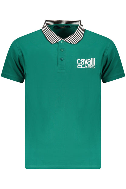 CAVALLI CLASS POLO SHORT SLEEVES MEN GREEN
