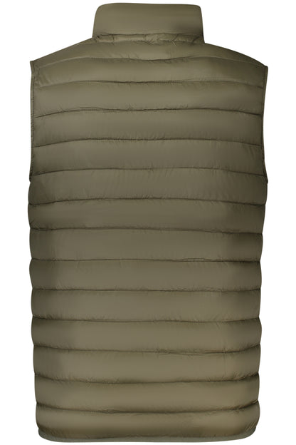 CAVALLI CLASS MEN'S GREEN SLEEVELESS JACKET
