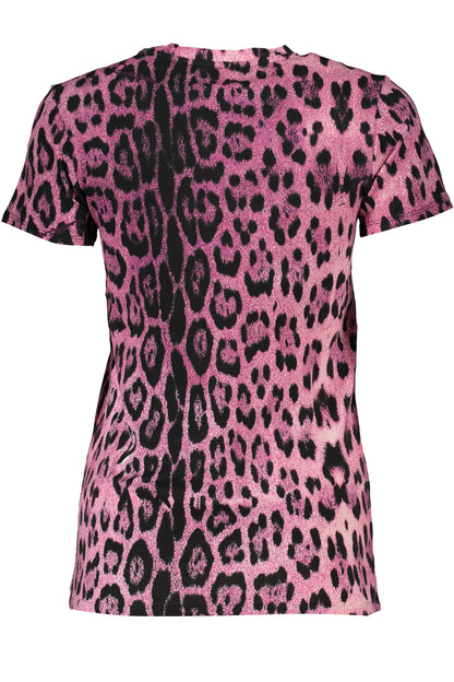 CAVALLI CLASS WOMEN'S SHORT SLEEVE T-SHIRT PINK