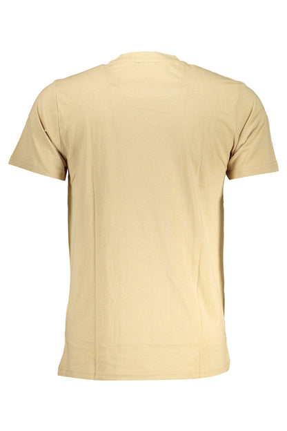 CAVALLI CLASS MEN'S SHORT SLEEVED T-SHIRT BEIGE