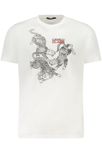 CAVALLI CLASS SHORT SLEEVE T-SHIRT MEN WHITE