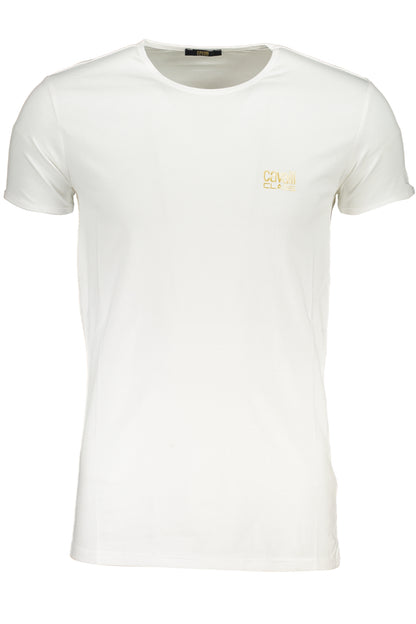 CAVALLI CLASS MEN'S SHORT SLEEVED T-SHIRT WHITE