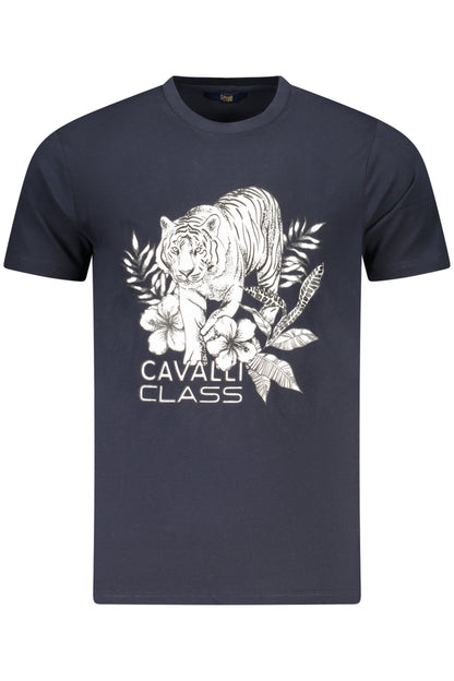 CAVALLI CLASS SHORT SLEEVE T-SHIRT MEN BLUE