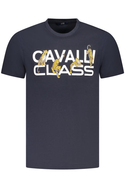 CAVALLI CLASS SHORT SLEEVE T-SHIRT MEN BLUE