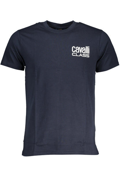 CAVALLI CLASS MEN'S SHORT SLEEVED T-SHIRT BLUE