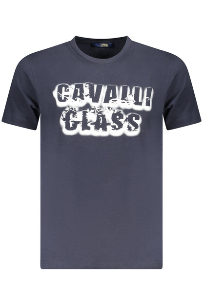 CAVALLI CLASS SHORT SLEEVE T-SHIRT MEN BLUE